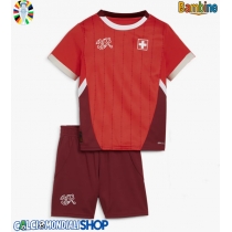Maglie da calcio Svizzera Prima Maglia Bambino Europei 2024 Manica Corta (+ Pantaloni corti)